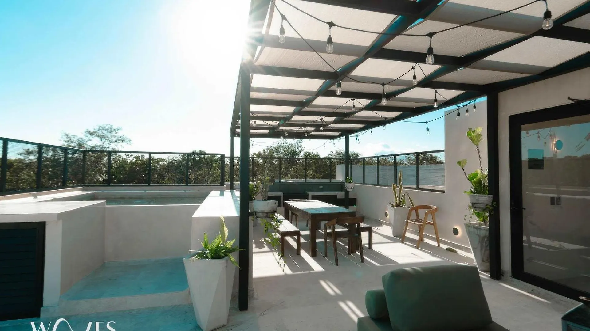 Apartamento Modern 2Br Oasis With Pool Views At Chaan Ha Tulum 0*,